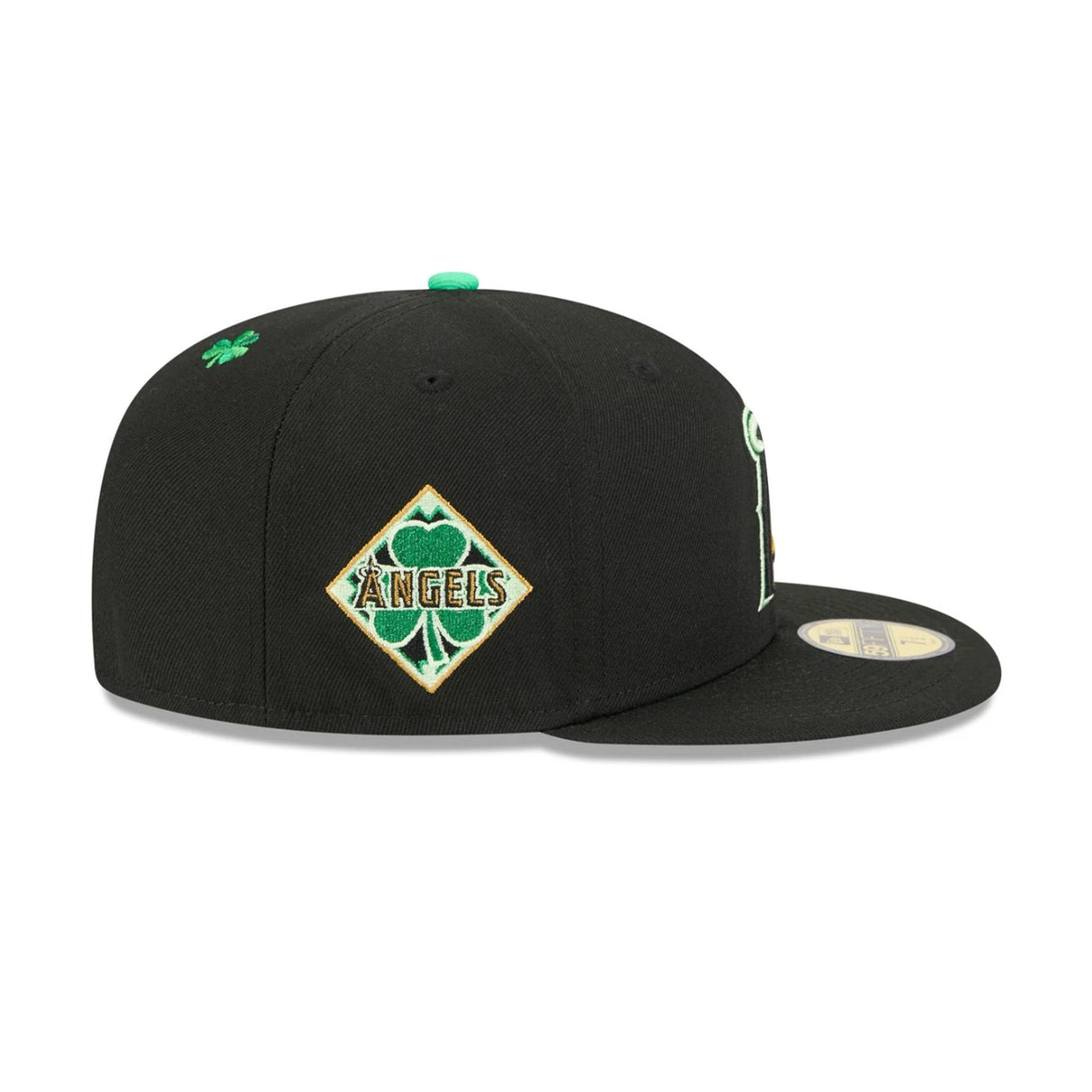 Los Angeles Angels St. Patrick's Day 2026 Black 59FIFTY Fitted Hat - New Era - 37090140201