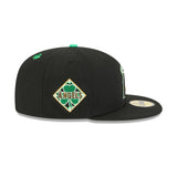 Los Angeles Angels St. Patrick's Day 2026 Black 59FIFTY Fitted Hat - New Era - 37090140201