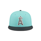 Los Angeles Angels Two - Tone Turquoise & Charcoal 59FIFTY Fitted Hat - New Era - 23010740201