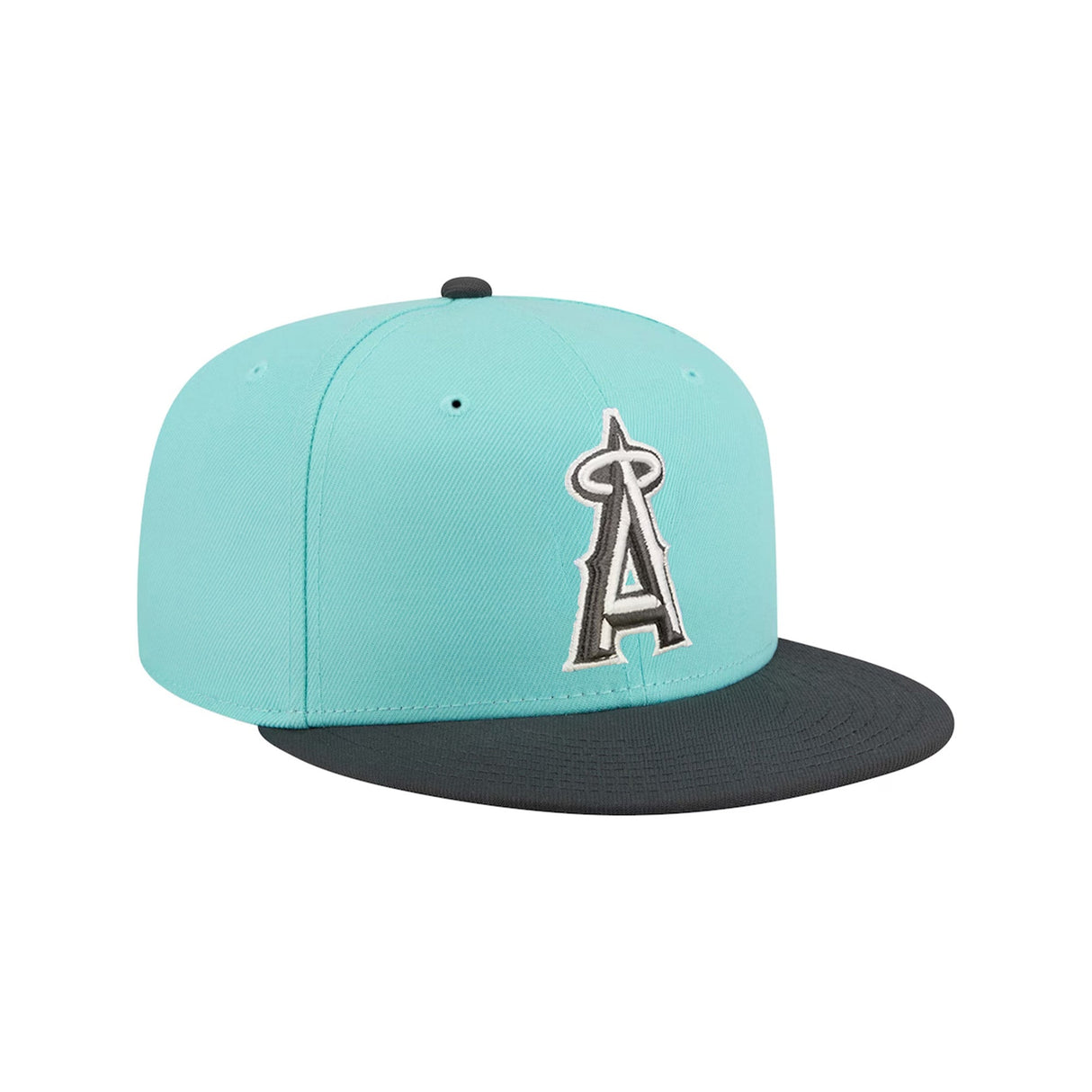 Los Angeles Angels Two - Tone Turquoise & Charcoal 59FIFTY Fitted Hat - New Era - 23010740201