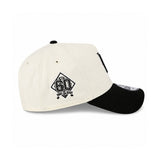 Los Angeles Angels Upside Down Logo 60th Anniversary Chrome Black 9FORTY A-Frame Snapback Hat - New Era - 23014140203
