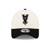 Los Angeles Angels Upside Down Logo 60th Anniversary Chrome Black 9FORTY A-Frame Snapback Hat - New Era - 23014140203