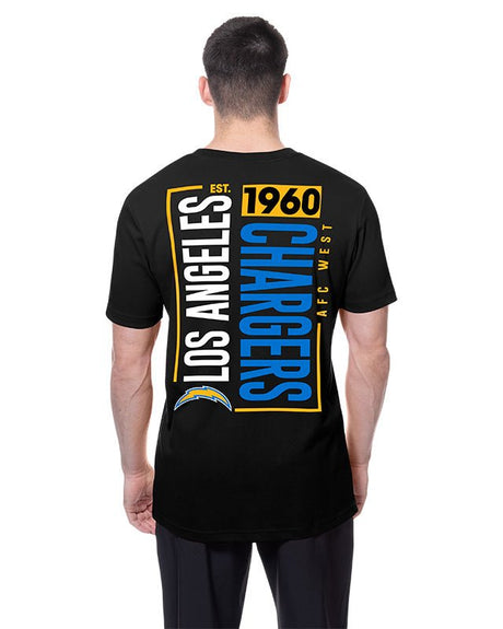 Los Angeles Chargers Black New Era 2 - Hit Boxy T-Shirt - New Era - 
