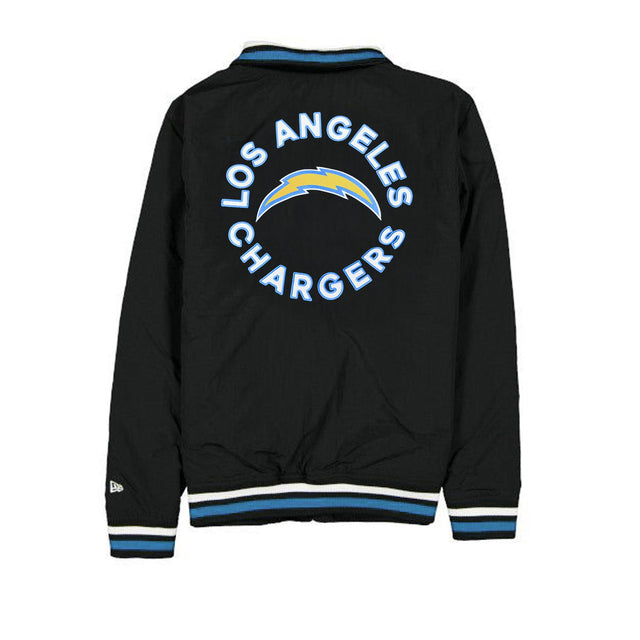 Los Angeles Chargers Black Throwback Jacket - New Era - 23940310901