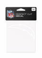 Los Angeles Chargers White 4x4 Perfect Cut Decal - Wincraft - 3215109