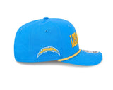 Los Angeles Chargers Wordmark Blue 9SEVENTY Rope Stretch - Snap Hat - New Era - 237404109