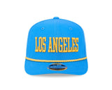 Los Angeles Chargers Wordmark Blue 9SEVENTY Rope Stretch - Snap Hat - New Era - 237404109