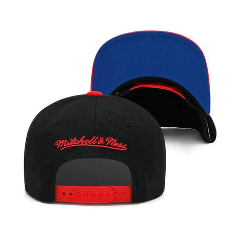 Los Angeles Clippers Black/Red Snapback Hat - Mitchell & Ness - 
