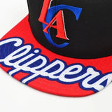 Los Angeles Clippers Script Color block Adjustable Snapback Hat - Mitchell & Ness - 