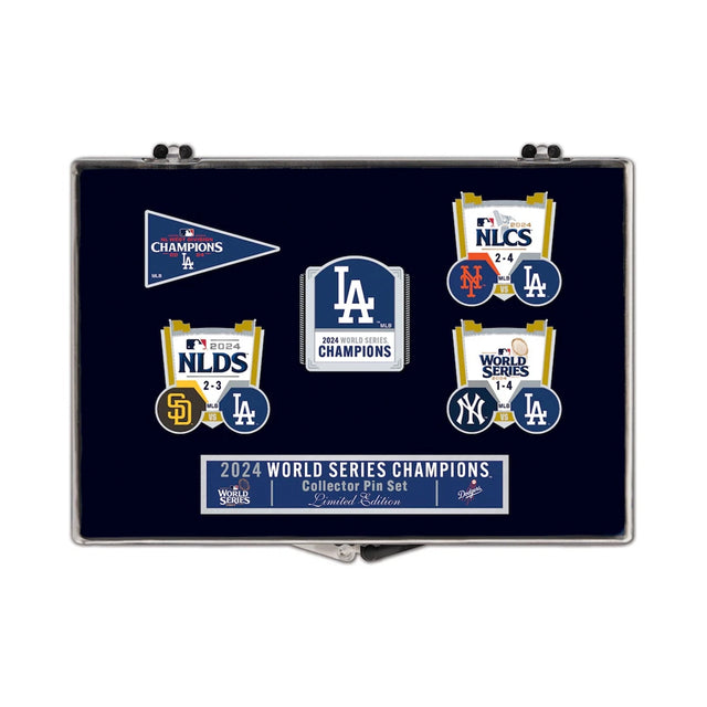 Los Angeles Dodgers 2024 World Series Champions 5 - Pin Collector Set - Wincraft - 31210641114