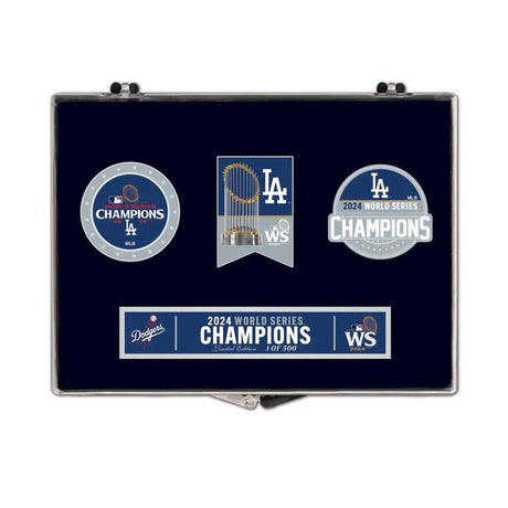 Los Angeles Dodgers 2024 World Series Champions Limited Edition 3 - Pin Collector Set - Wincraft - 31210641113