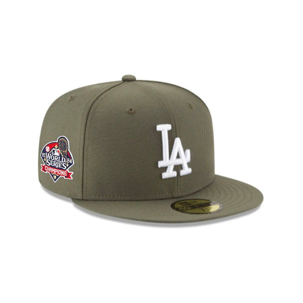 【海外限定】New Era 59FIFTY Los Angeles Dodgers Green/Walnut Los Angeles Dodgers 2024 World Series Olive Green 59FIFTY