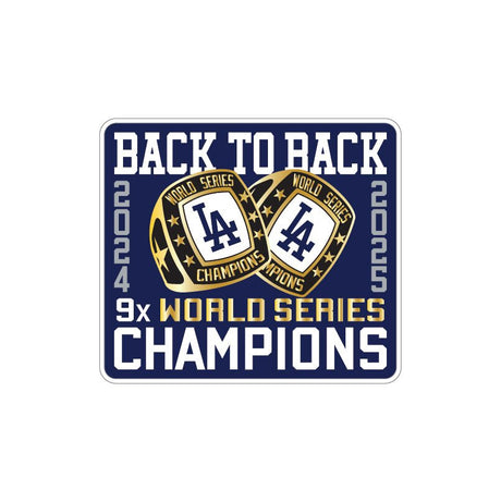 Los Angeles Dodgers 2025 Back To Back World Series Champs Ring Patch Royal 59FIFTY - New Era - 