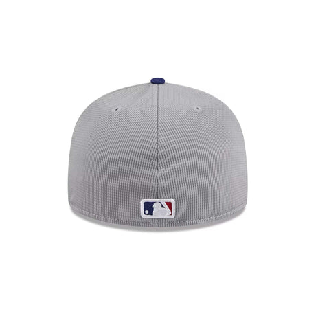 Los Angeles Dodgers 2025 Batting Practice Gray 59FIFTY Fitted Hat - New Era - 