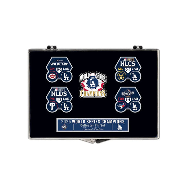 Los Angeles Dodgers 2025 World Series Champions 5 - Pin Collector Set - Wincraft - 