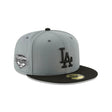 Los Angeles Dodgers 2025 World Series Champions Gray & Black 59FIFTY Fitted Hat - New Era - 
