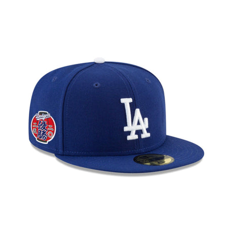 Los Angeles Dodgers 2025 World Series Champions Japanese Lantern Patch Blue 59FIFTY Fitted Hat - New Era - 236641143