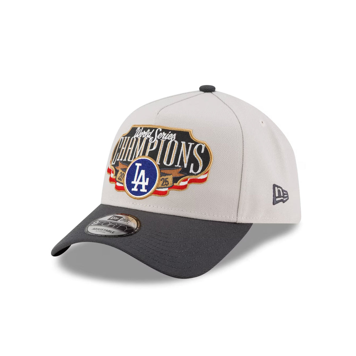 Los Angeles Dodgers 2025 World Series Champions Locker Room A - Frame 9FORTY Adjustable Hat - New Era - 