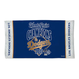 Los Angeles Dodgers 2025 World Series Double - Sided Locker Room Towel – 22" x 42" - Wincraft - 