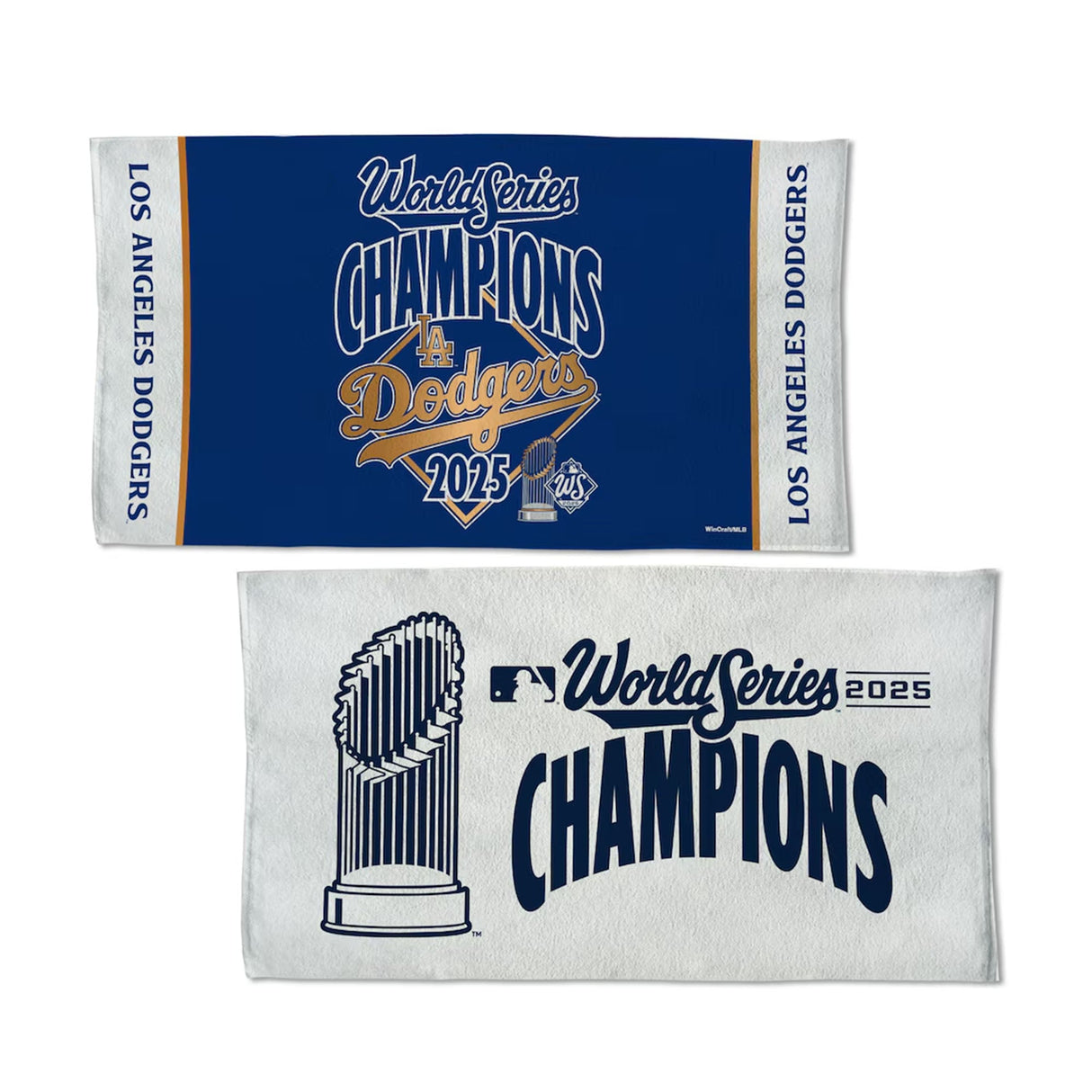 Los Angeles Dodgers 2025 World Series Double - Sided Locker Room Towel – 22" x 42" - Wincraft - 