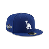 Los Angeles Dodgers 2025 World Series Side Patch Royal 59FIFTY Fitted Hat - New Era - 