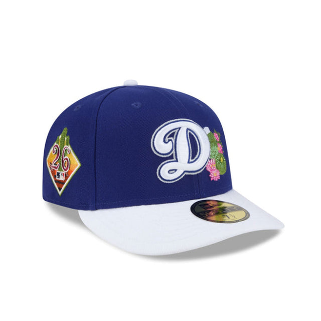 Los Angeles Dodgers 2026 Spring Training Blue & White 59FIFTY Pre - Curved Fitted Hat - New Era - 238622341101
