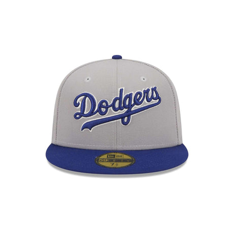 Los Angeles Dodgers 50th Anniversary Gray & Blue 59FIFTY Fitted Hat - New Era - 23332641101