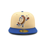 Los Angeles Dodgers 60th Anniversary Stadium Patch Beige 59FIFTY Fitted Hat - New Era - 23338241102