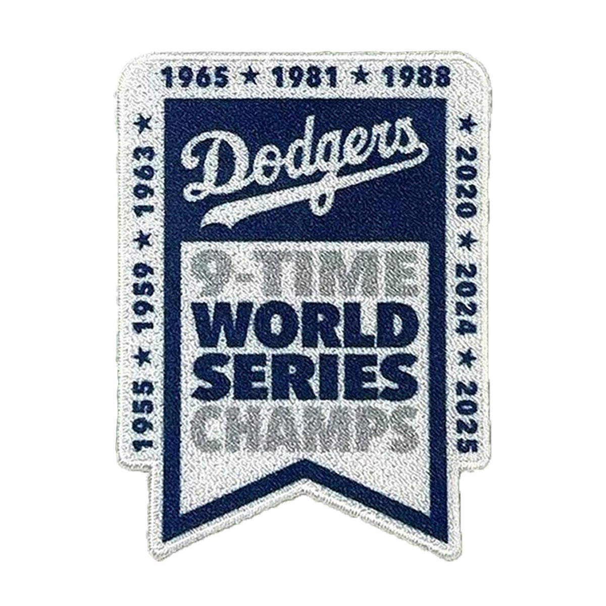 Los Angeles Dodgers 9-Time World Series Champions FanPatch - The Emblem Source - 31221241102