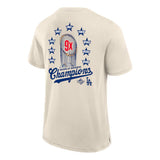 Los Angeles Dodgers 9X World Series Champions Beige T-Shirt - Fanatics - 312206411809