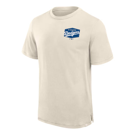 Los Angeles Dodgers 9X World Series Champions Beige T-Shirt - Fanatics - 312206411809