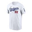 Los Angeles Dodgers 9X World Series Champions White T-Shirt - Fanatics - 312206411801