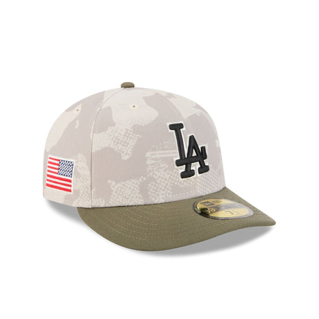 Los Angeles Dodgers Armed Forces Day 2025 Camo 59FIFTY Pre-Curved Fitted Hat - New Era - 37060141101