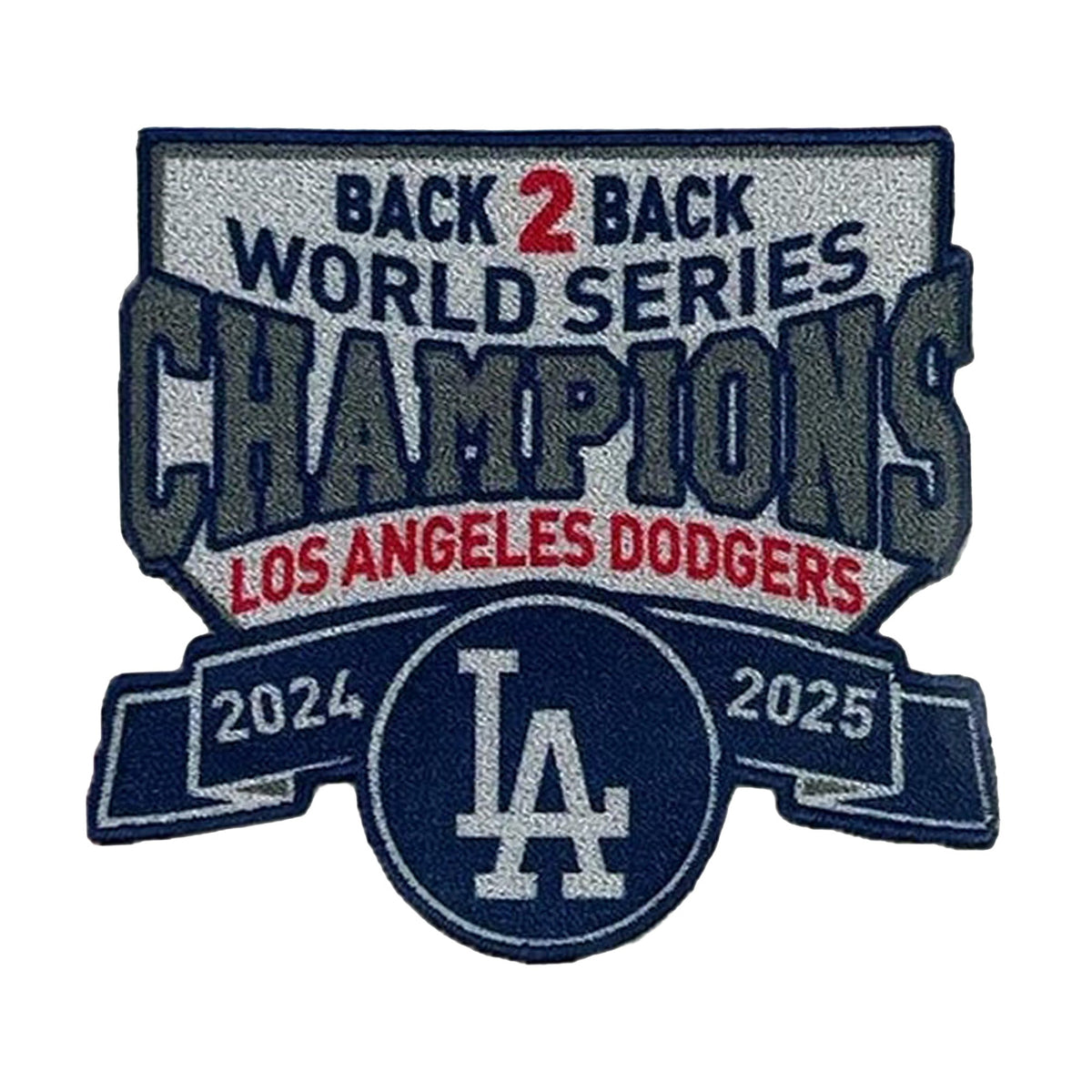 Los Angeles Dodgers Back 2 Back Champions Collector Patch - The Emblem Source - 31221241103