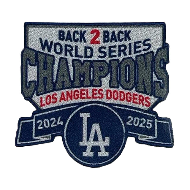 Los Angeles Dodgers Back 2 Back Champions Collector Patch - The Emblem Source - 31221241103