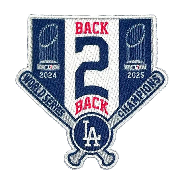 Los Angeles Dodgers Back 2 Back Release Champions Collector Patch - The Emblem Source - 31221241104