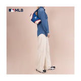 Los Angeles Dodgers Baseball Stitch Blue Hobo Shoulder Bag - Montana West - 221102411
