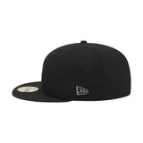 Los Angeles Dodgers Basic Black & Graphite Logo 59FIFTY Fitted Hat - New Era - 23863541101
