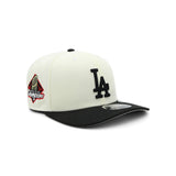 Los Angeles Dodgers Black and Bone 9SEVENTY A-Frame Snapback - New Era - 239901411