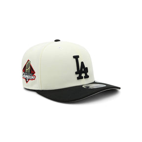 Los Angeles Dodgers Black and Bone 9SEVENTY A-Frame Snapback - New Era - 239901411