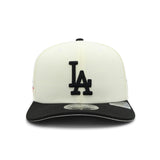 Los Angeles Dodgers Black and Bone 9SEVENTY A-Frame Snapback - New Era - 239901411