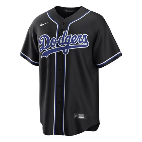 Los Angeles Dodgers Black " Lights Out " Nike® Official Team Replica Jersey - Nike - 