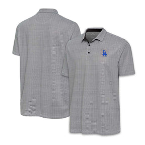 Los Angeles Dodgers Black & White Antigua Intersect Polo - Antigua - 