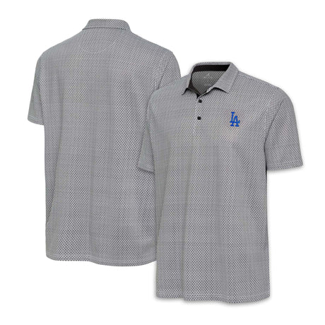 Los Angeles Dodgers Black & White Antigua Intersect Polo - Antigua - 