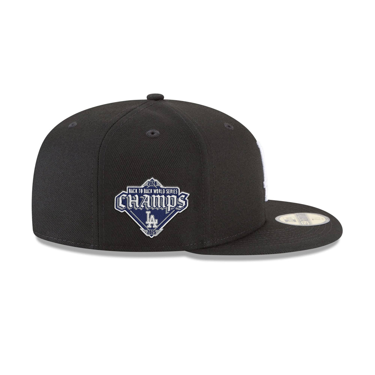 Los Angeles Dodgers Black & White Back - to - Back Champions Patch New Era 59FIFTY - New Era - 