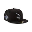 Los Angeles Dodgers Black & White Back - to - Back Champions Patch White Outline 59FIFTY - New Era - 