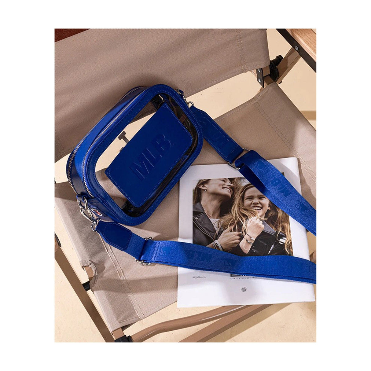 Los Angeles Dodgers Blue Clear Stadium Crossbody Bag - Montana West - 221101411