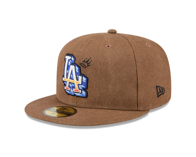 Los Angeles Dodgers Canvas Camel 59FIFTY Fitted - New Era - 