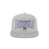 Los Angeles Dodgers Corduroy Gray Golfer Snapback Hat - New Era - 231513411