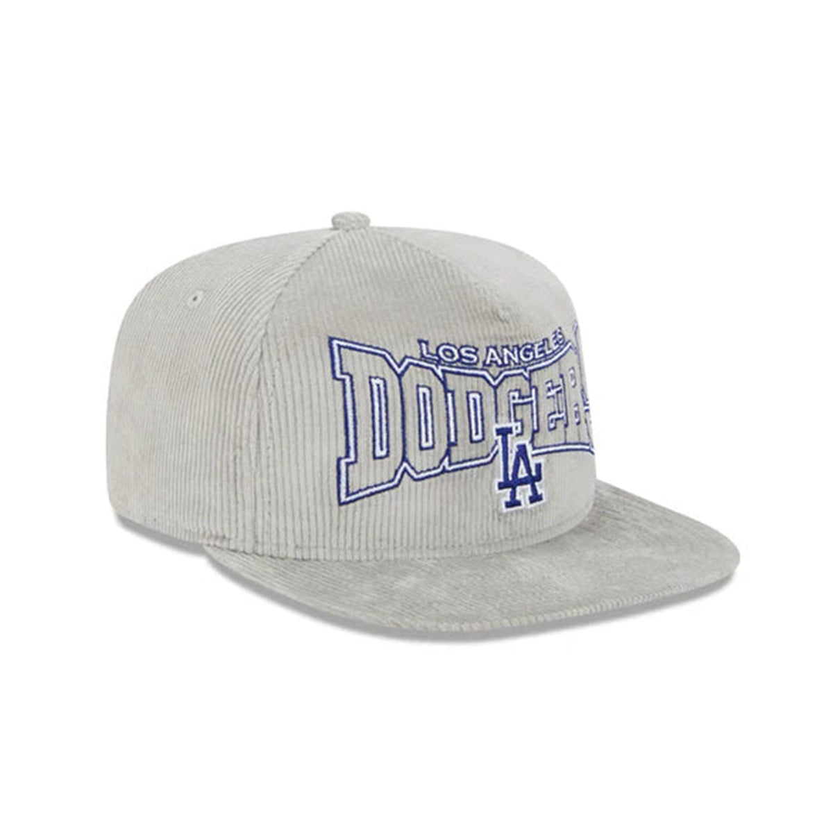 Los Angeles Dodgers Corduroy Gray Golfer Snapback Hat - New Era - 231513411